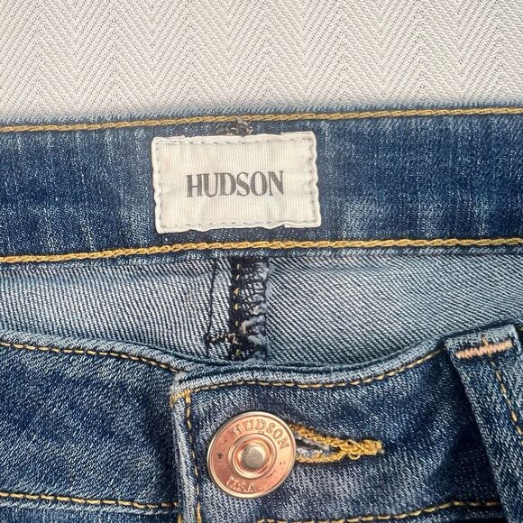 Hudson Bacara Straight Flood Cuff Denim Women’s Jeans Size 29 Preppy City Life - Picture 5 of 12